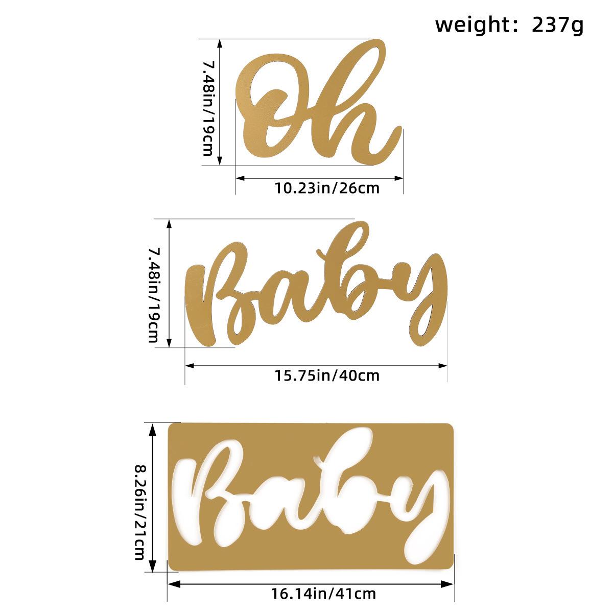 

Romantic Qixi Festival Oh Baby Wooden Decorations Valentine S Day Surprise Proposal Scene Arrangement Atmosphere Shooting Props