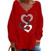JPNTKY Women's Fashion Casual Long Sleeve V-Neck  Blouses & Shirts