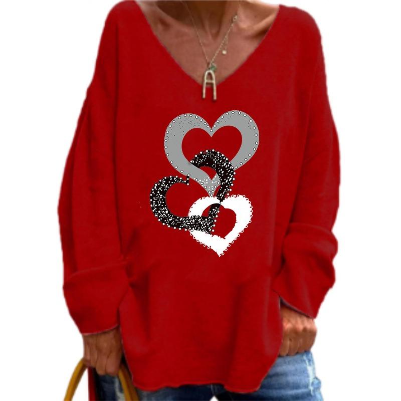JPNTKY Women's Fashion Casual Long Sleeve V-Neck Blouses & Shirts