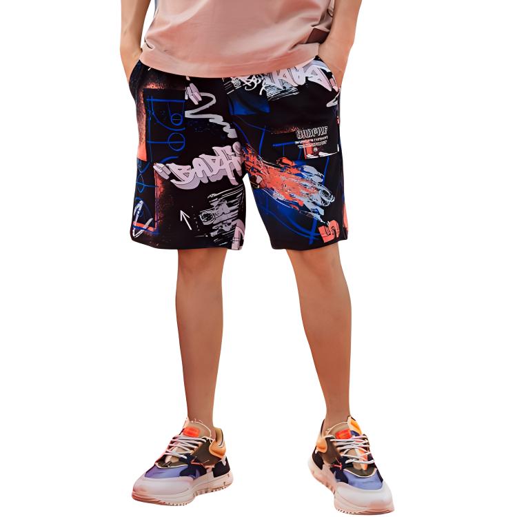 Li Ning Sports Shorts Men's Multicolor Camouflage Moderate AKSR155-3