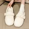 Fashion Fur Slippers Women New Mules Shoes Flats Suede Short Plush Shoes 2025 Winter Woman Sneakers Fashion Flip Flops Slingback Slides