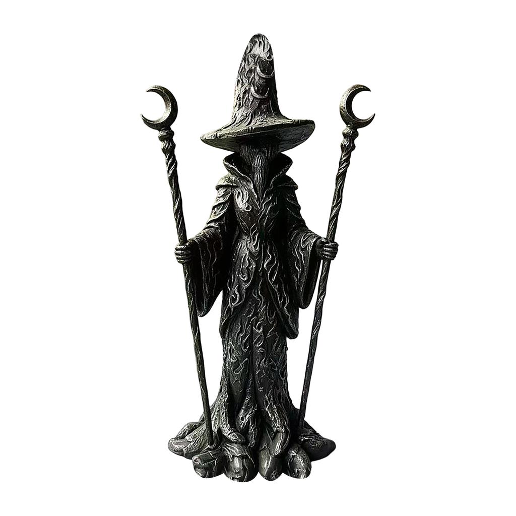 Witch Statue Resin Figurine Halloween Decor, Home Decoration Collectible