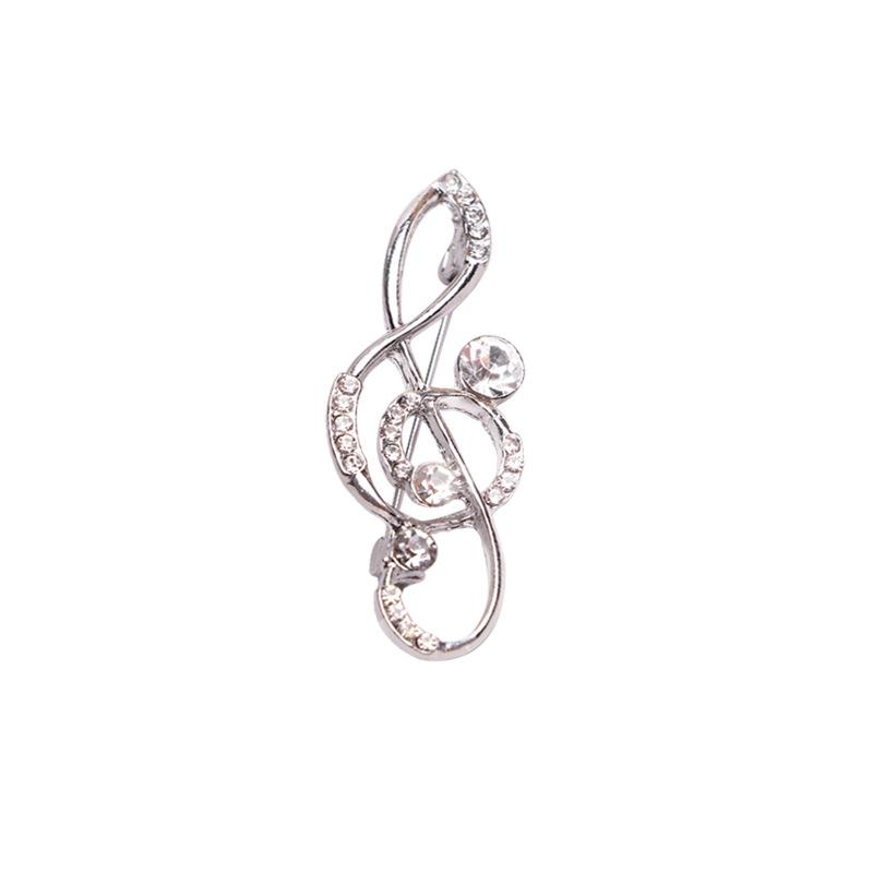 

Anti-light pearl corsage pin symbol music clothing accessories brooch high-end light luxury