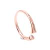 Rose Gold Open Heart Ring - European & American Style Women's Fashion Ring