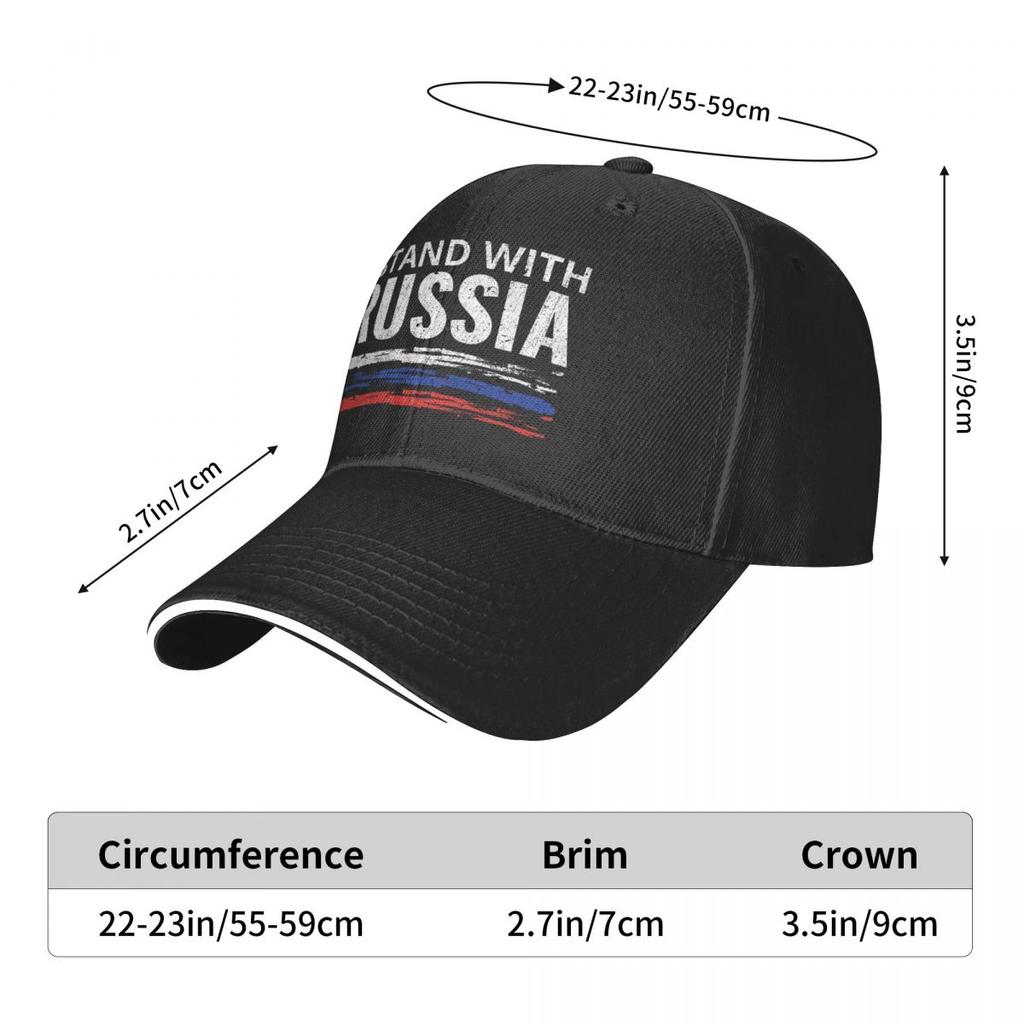 Russia Washed Men's Baseball Cap Cycling Trucker Snapback Caps Dad Hat Golf Hats