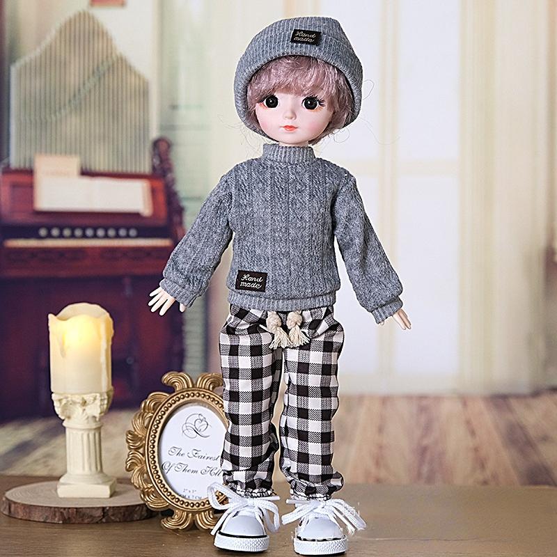 Moda Kazak Seti 1/6 Bjd Bebek Yedek Giysileri Kız veya Erkek Bebek Etek Aksesuarları 30cm Bebek Çocuk Kız Oyuncak Hediye