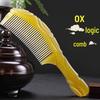 White Horn Hair Comb for Women: Ideal for Long, Straight Hair; Smooths and Massages; Portable for Home Use.