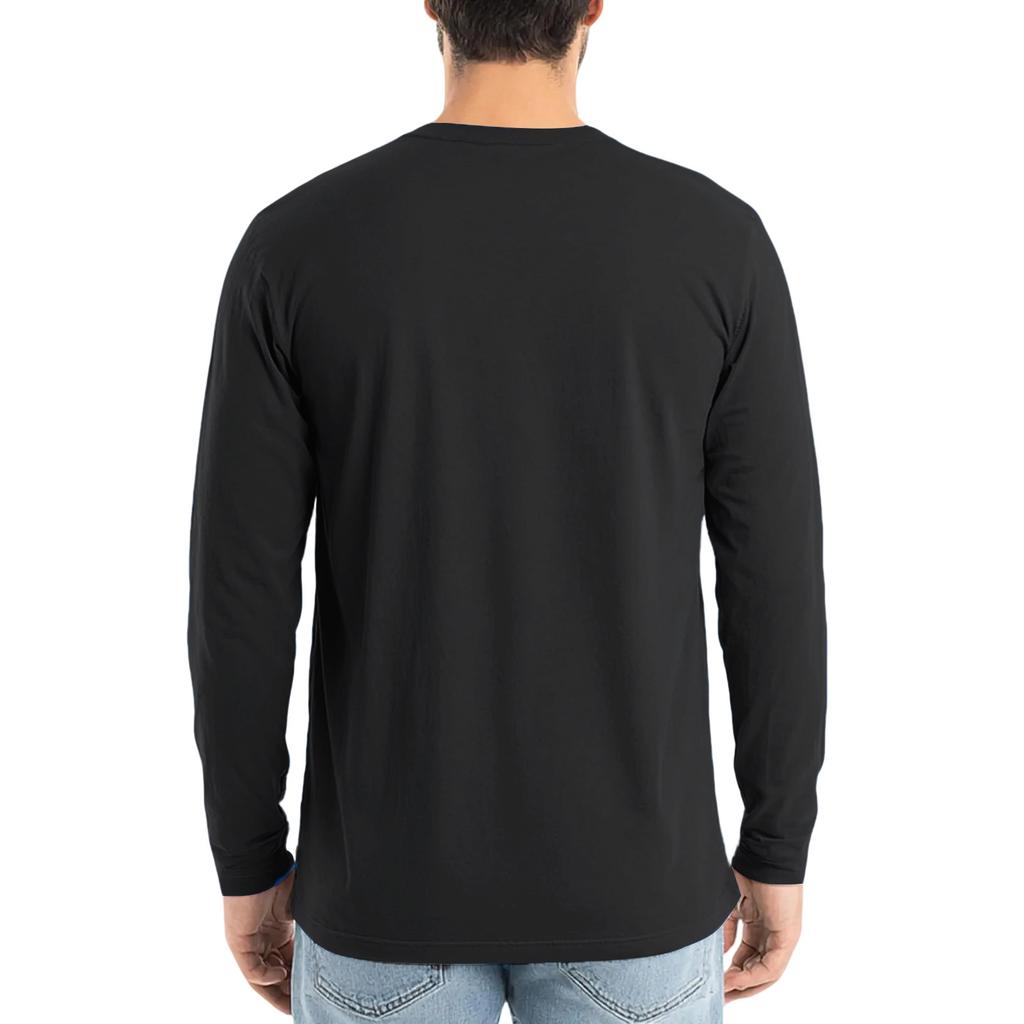 Men's Basic Round Neck Long Sleeve Bottoming Shirt Top