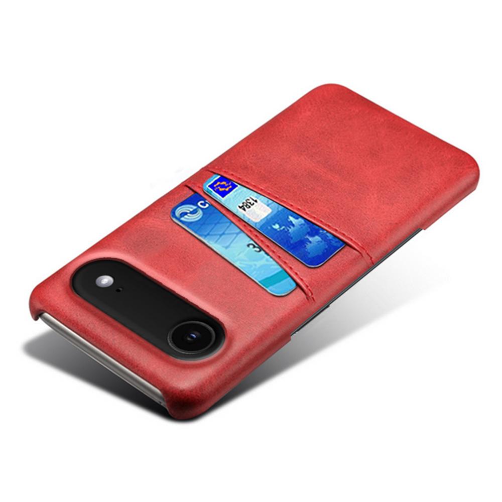 For iPhone Air Case Dual Card Slots PU Leather + Hard PC Phone Cover