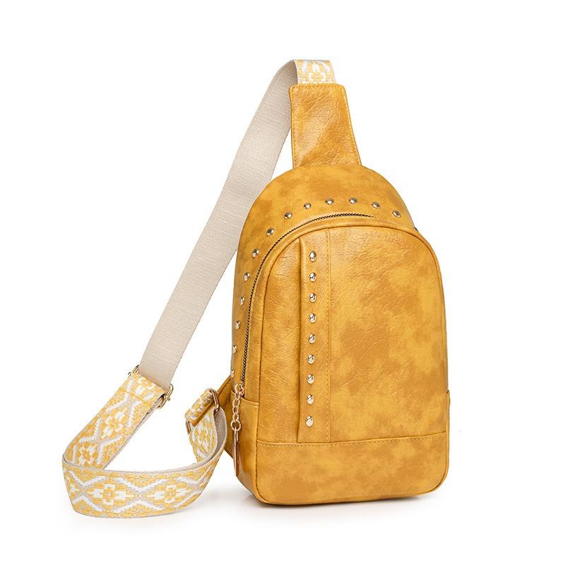 Klinknagel Schouder Zacht Leer Borsttas