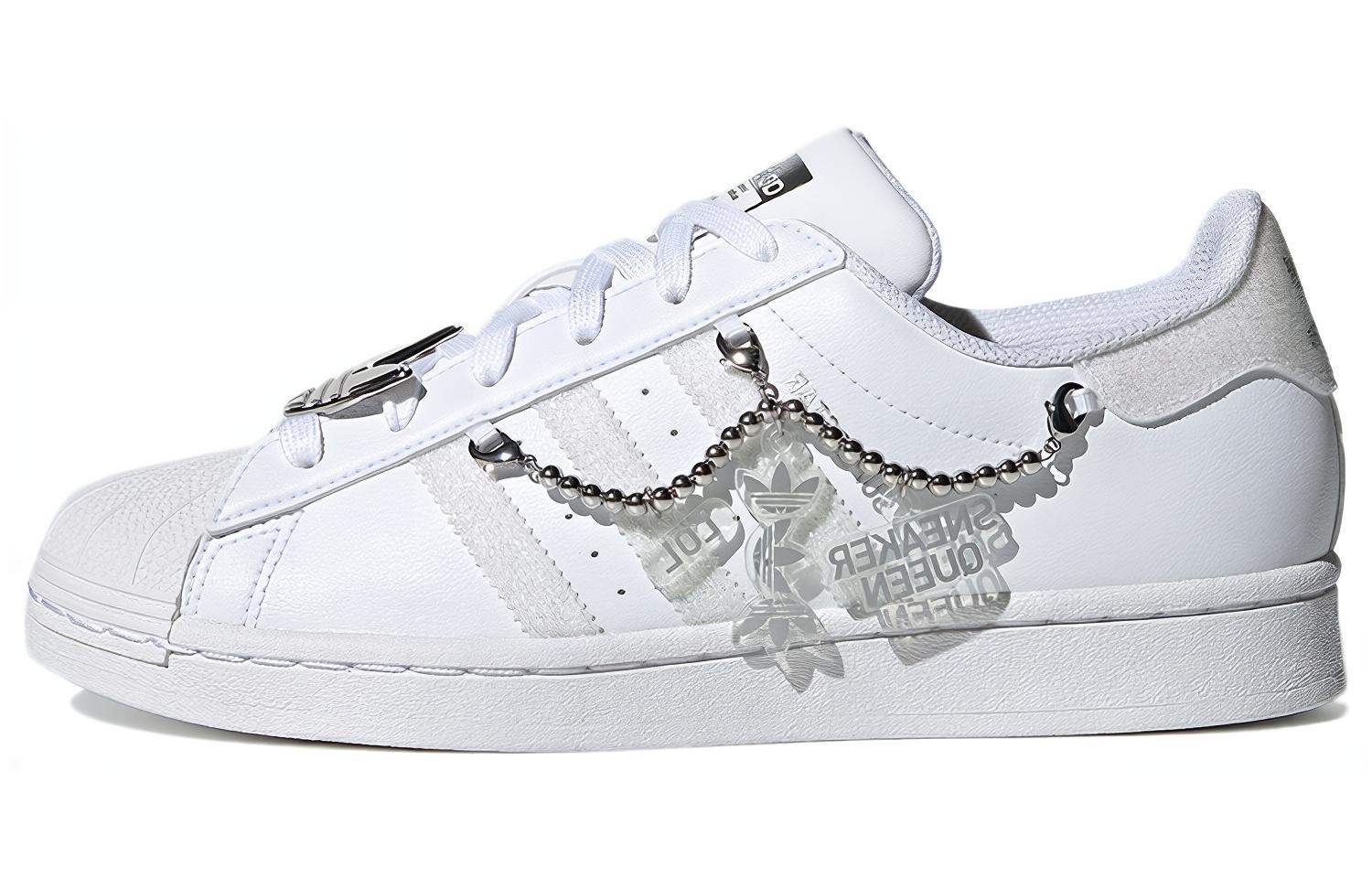 Adidas Originals Superstar For White/Silver/Grey Women s GZ8404 36⅔