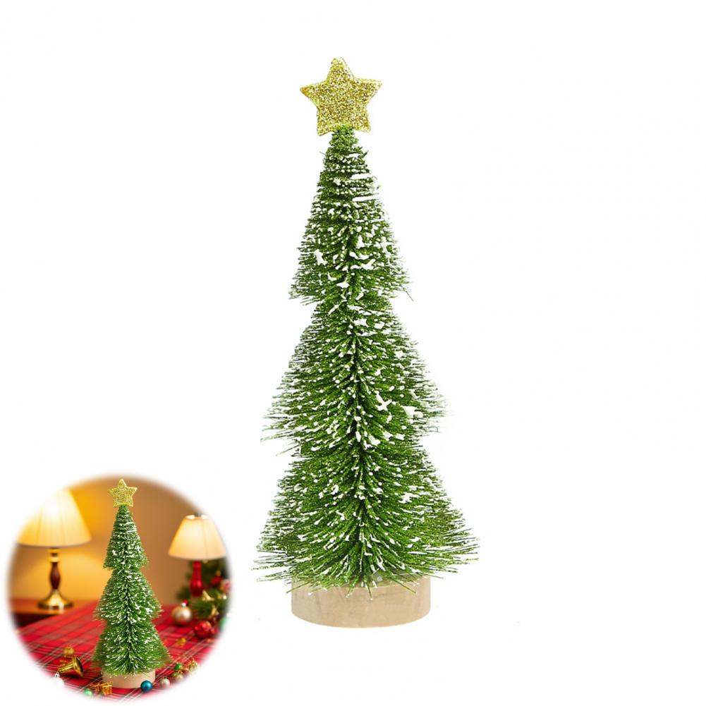 Holiday Ornament Sturdy Christmas Decoration Festive Mini Christmas Tree Decoration for Desktop Tabletop