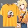 Game Genshin Impact Paimon Print Tshirt Kawaii T Shirt Summer Short Sleeve Tee Clothes Womens Clothing Unisexs Clothing