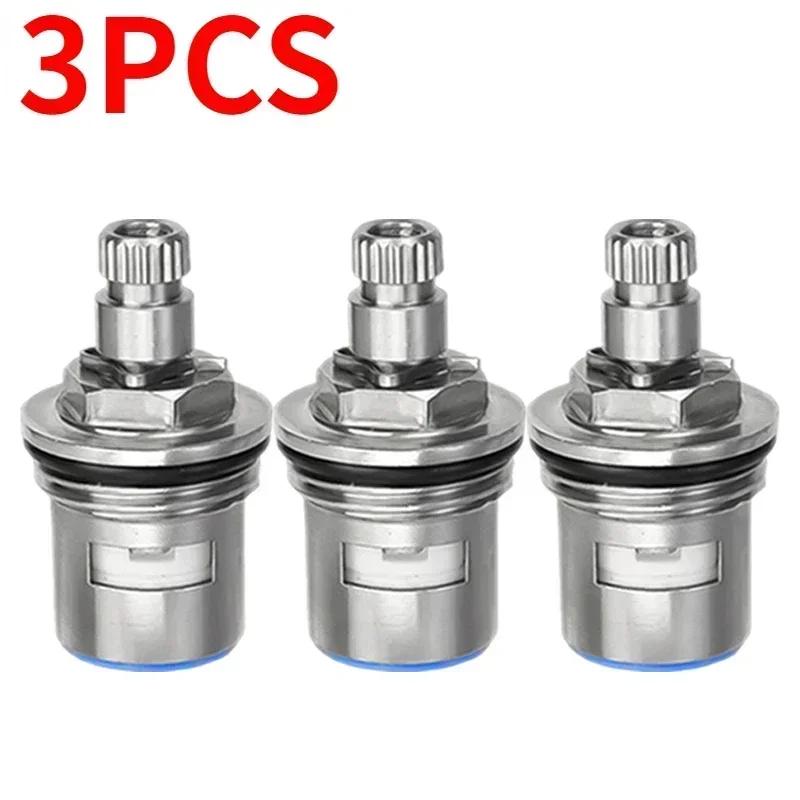 1/5pcs Replacement Faucet Cartridges Stainless Steel Tap Valves Household Single Angle Valve Kitchen Bathroom Shower Parts