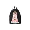 Moschino Cake Teddy Bear Print Polyester Backpack Women Backpack Black A7633821320A-1555