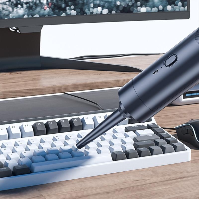 2 Gear Adjustable Car Cleaner Cleaner Portable Air Duster Handheld Car Vacuum Keyboard Vacuum Cleaner for Car Interior