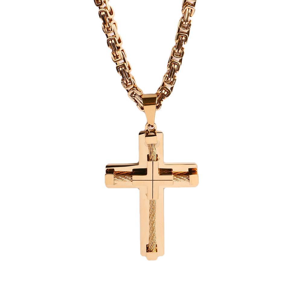 Bijuterii noi din oțel inoxidabil Colier cu pandantiv din oțel din titan