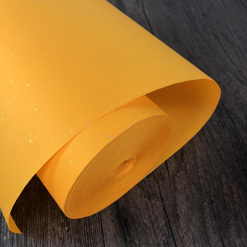 Chinese Japanese Calligraphy Paper Roll Half Raw Ripe Sumi Paper Maobian Xuan Paper Without Grids Bamboo Writing Paper Roll