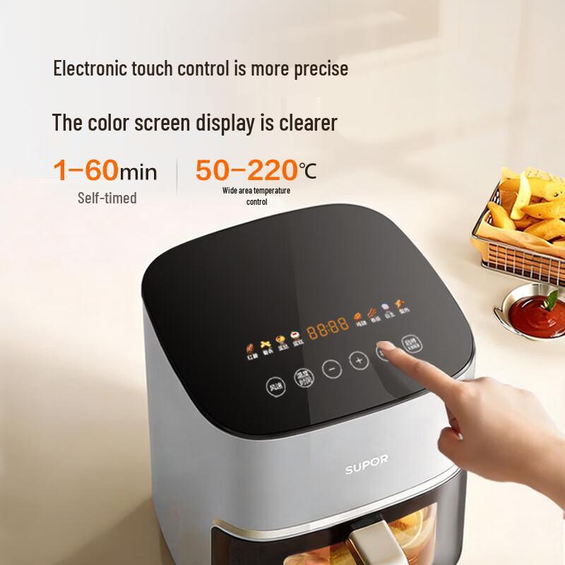 SUPOR 6L 304 Stainless Steel Steam-Bake Air Fryer