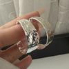 925 Sterling Silver Earrings For Women Trendy Geometric Wide Round Earring Jewelry Prevent Allergy Party Gift Accessories