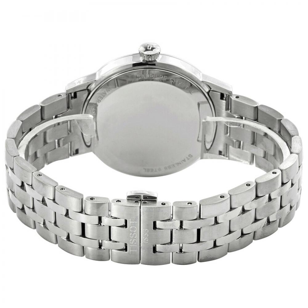 TiSSoT T ClaSSic quarTz Black Dial Men S waTch T129.410.11.053.00