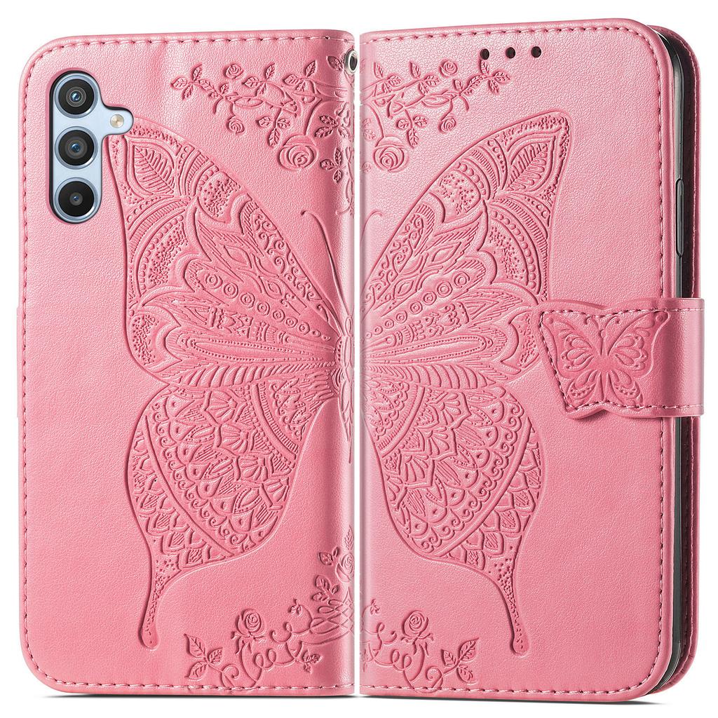 Etui dla Samsung Galaxy A36 5G Portfel z PU Skóry Pokrowiec na Telefon Wzór Motyla