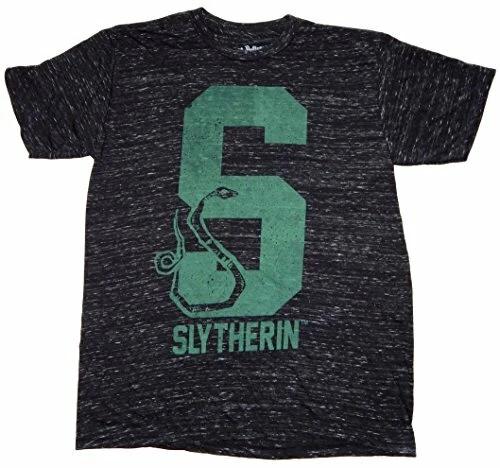 Harry Potter Slytherin Mens Black Space Dye T-Shirt XL 2017 Retired Tee S