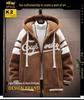 Men's Plus Size Lamb Fleece Cotton Hooded Jacket - Loose Fit, Thick Zipper Cardigan for Teenagers