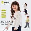 Dudu Home Girls' Spring Long Sleeve T-shirt - Trendy Base Layer for Little Girls