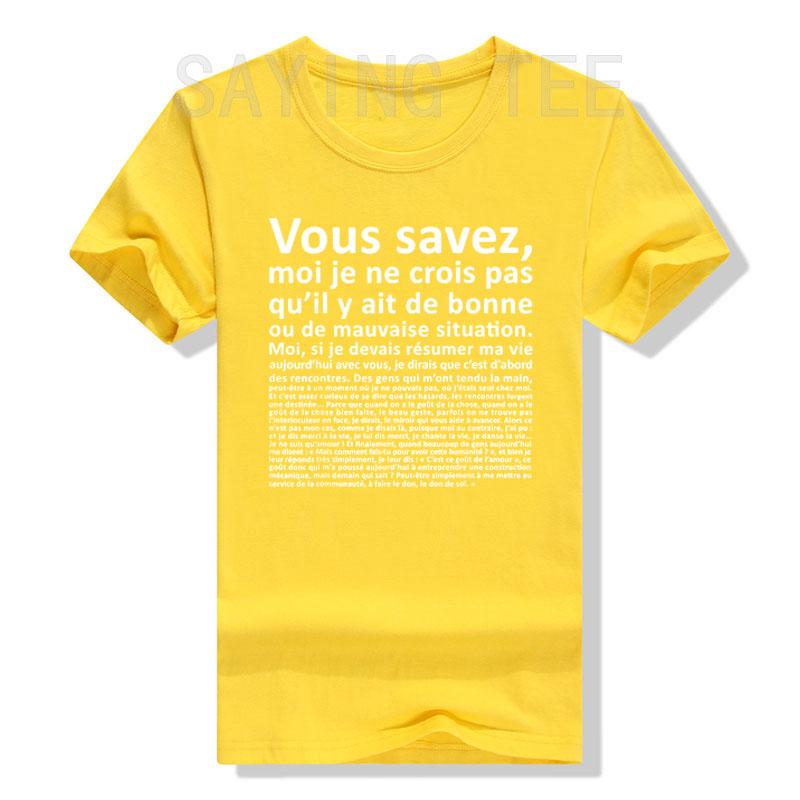 VOUS SAVEZ Monologues D Otis Classic T-Shirt Funny Letters Printed Sayings Graphic Tee Tops Humorous Personality Outfit Gifts