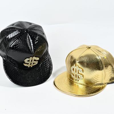 Couple Hats, Gold Dollar Signs, Korean Trendy Hip-hop Hats, Hip-hop Hats, Street Dance Flat-brim Hats, Sun Hats, Baseball Caps
