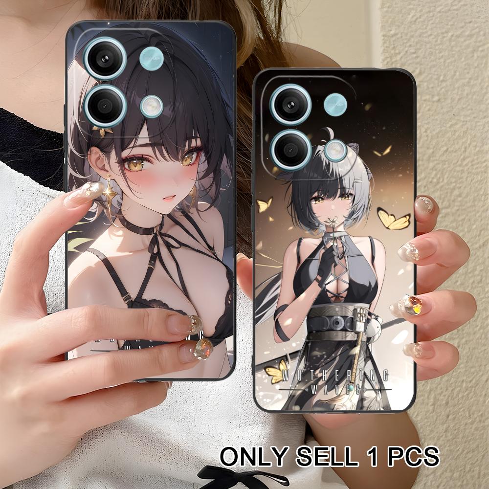 Wuthering Waves Rover Matte TPU Mobile Phone Case for Xiaomi Redmi 15 14 13 12 A5 3 2 1 C Plus 4G 5G Colorful Printing Cover