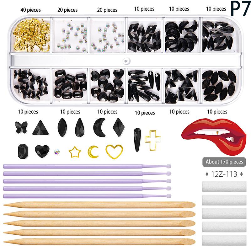 New 1Set Dental Tooth Gems Crystal Diamond Ornament Diy Tools Various Shapes Color Teeth Jewelry Denture Jewelry Decoration