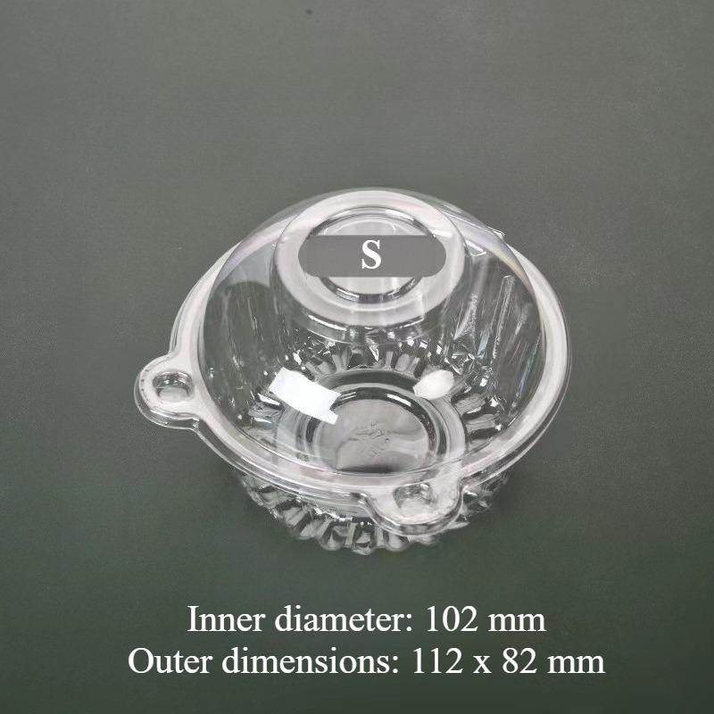 30/50pcs Cupcake Clear Packaging Box Wedding Donut Muffins Fruit Dessert Slice Container Birthday Party Supplies