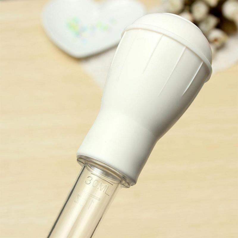 Turkey Baster Chef Cooking Gravy BBQ Flavour Food Clear Tube Syringe Pump Pipe Barbecue Oil Suction Pipe Drip Pipe