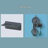 Wall-Mounted Small Beauty Machine Accessories Organizer Rack