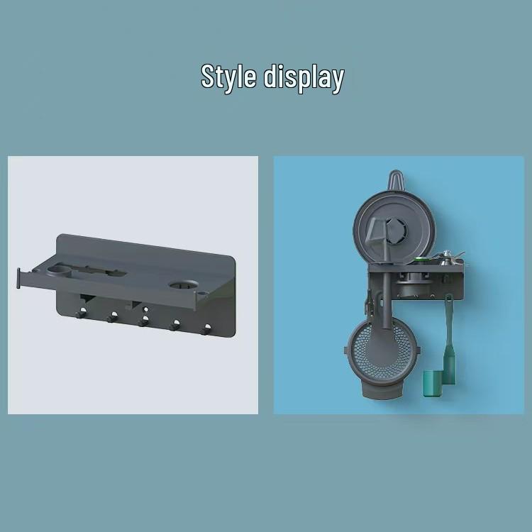 Wall-Mounted Small Beauty Machine Accessories Organizer Rack