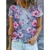 Summer Women's Loose Plus Size Creative Colorful Print 3D Short Sleeved T-shirt Fashionable Comfortable Soft Breathable Short Sleeved T-shirt