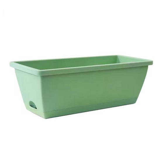 Gemüseanbaukasten Blumentopf mit Entwässerungslöchern Verdickter Rand Starke Tragfähigkeit Rechteckiger Pflanzkasten für Gemüse und Kräuter im Innenbereich