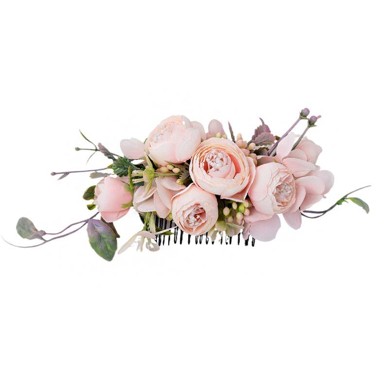  Pettine con Fiori Artificiali Stile BOHO per Donna, Diadema Nuziale, Ornamenti per Capelli, Acconciatura, Fermaglio per Capelli, Accessori per Capelli, Gioielli