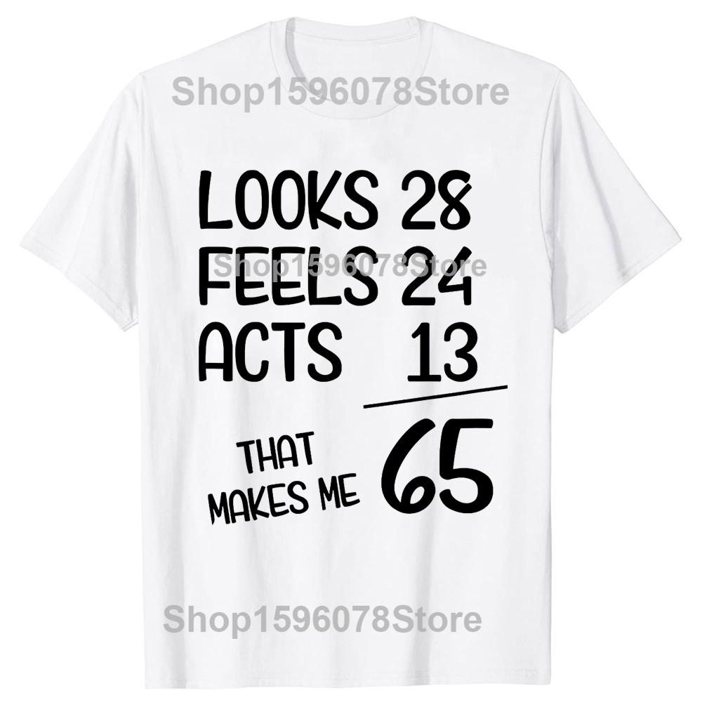 Funny 65th Birthday Gift 65 Years Old Born In 1955 TShirt Summer Tees Men Cotton T Shirt Casual Streetwear Oversized Tshirt