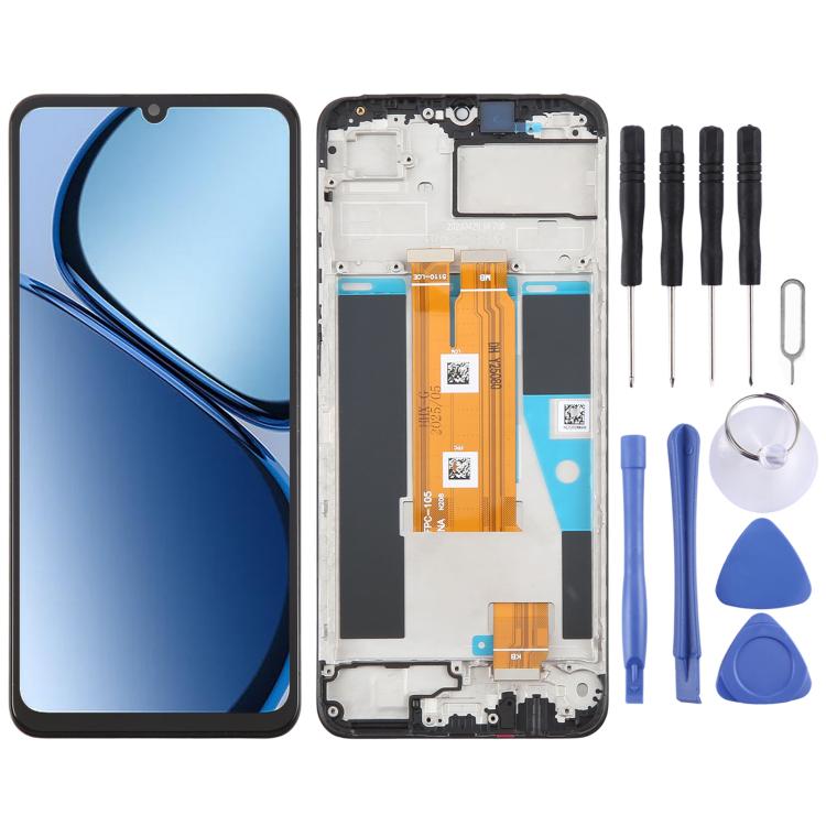 

OEM РК-екран Digitizer Повна збірка з рамою For Realme C65s