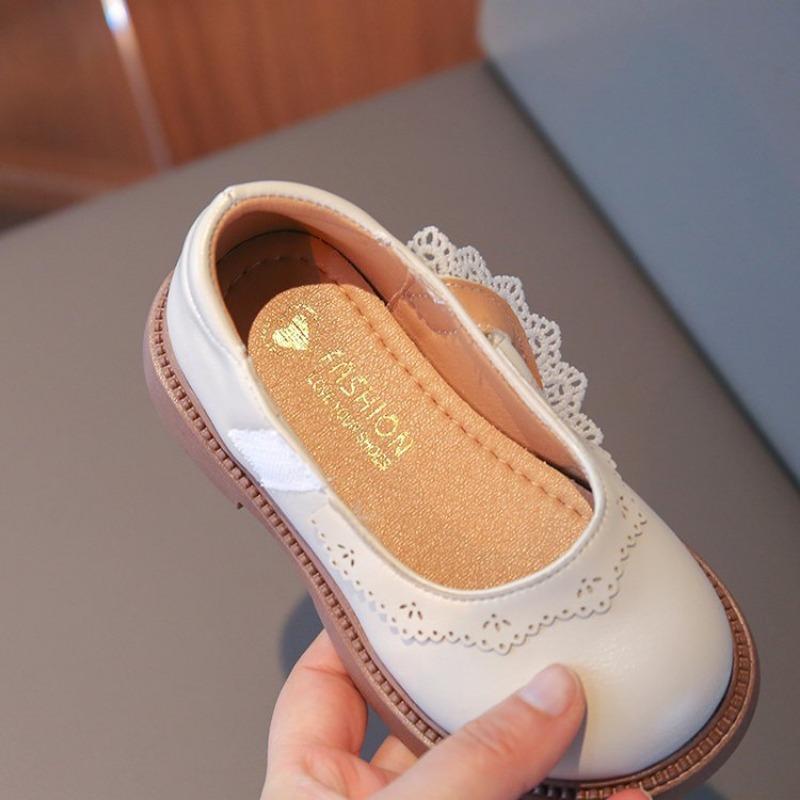 Girls Black Lolita Princess Shoes Low Top Velcro Shoes