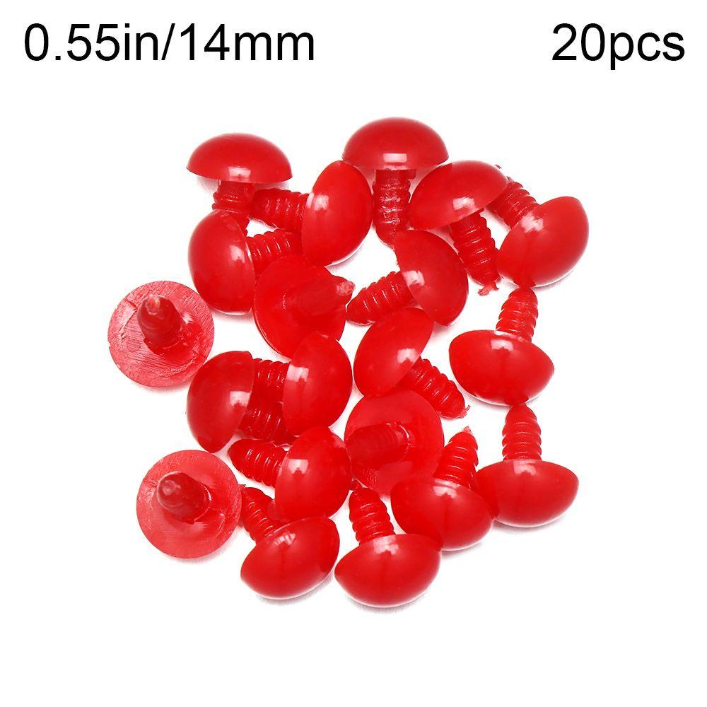 

Gift Making Puppet Accessories Round Animal Eyes Bear Crafts Safety Nose Red Noses DIY Doll Parts 14mm