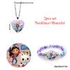 Cute Gabby Dollhouse Necklace Animation Girls Bracelets Choker Kids Present Cosplay Accessories Birthday Party Favor