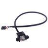 1Pc 9 Pin Motherboard Header To 2 Ports Usb 2.0 Female Extension Cable Adapter