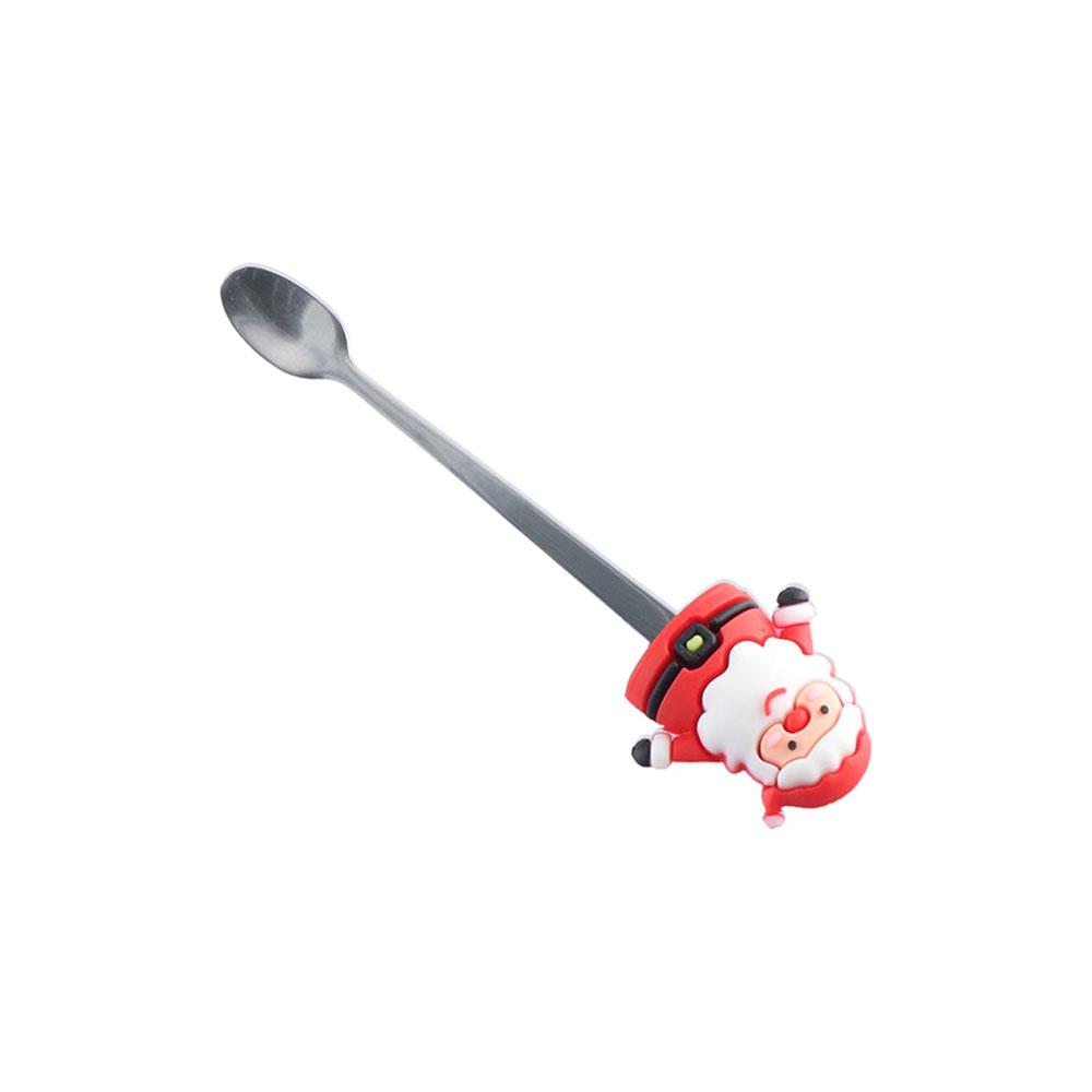 With Lid and Spoon Santa Claus Water Cup Ceramic Christmas Ceramic Cup Creative   New Year