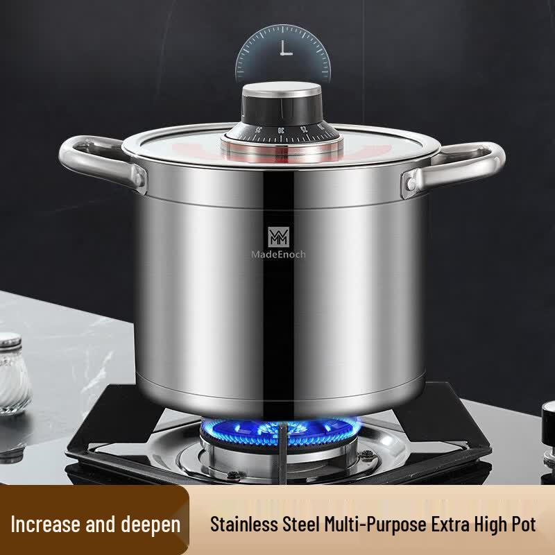 WMM 201 Stainless Steel Soup Stew Pot with Mechanical Timer