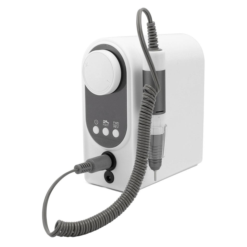 Elektrischer Nagelbohrer, professionelle Plug-and-Play-Nagelfeilenmaschine mit 35.000 U/min und Fußpedal-Stifthalter