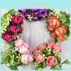 Rose Artificial Flower For Wedding Decor And Photography Prop With Silk Material For Home And Event Use